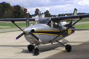 One of the airplanes George King uses to patrol the skies of Northeast Ohio's District Four.