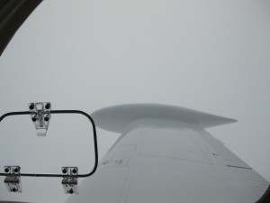 Fuel tank on Ron Siwik's singel engine Bonanza.